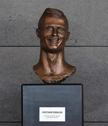 Cristiano Ronaldo’s Botched Sculpture Will Make You Scream in Horror
