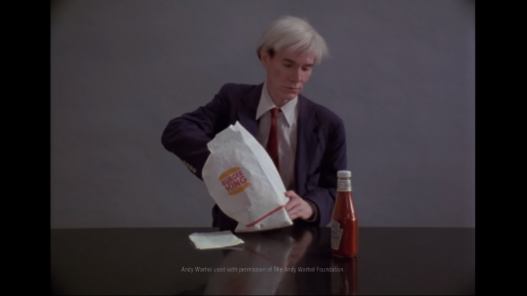 Andy Warhol is Back in the News, and He’s Eating a Burger