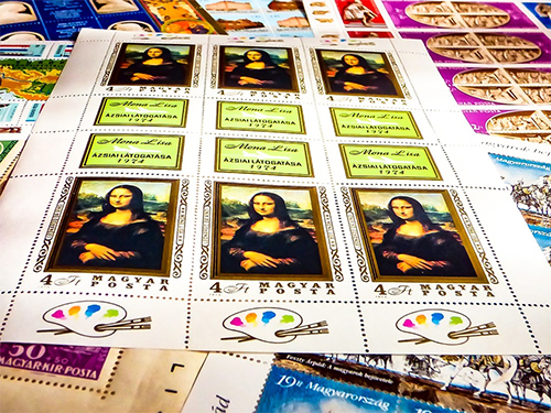 Mona Lisa Stamp